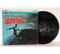 The Ventures - THE VENTURES surfing. Very rare first mono UK pressing 1963, matrix A-1N, B-1N. On silver and black Liberty Records