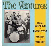The VENTURES - Walk Don't Run - 4-TRACK CARD SLEEVE CD3-1 Walk Don't Run 2 Hawaii Five O 3 Perfidia 4 Wipe Out - CDSINGLE