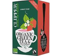 THÉ VERT À LA FRAISE FAIR TRADE BIO 40 g (20 x 2 g) - CLIPPER