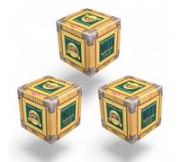 Thé Vert AL ARSAN (CHAÂRA) 3 Boîtes de 200 g,Thé Vert en Filaments - Goût Authentique et Rafraîchissant - Idéal Thé à la Menthe - L’Excellence du Thé Traditionnel 100% Naturel (3 boîtes, 600, gramme)