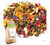 Thé Vert bio aromatisé Bonne humeur - 1 kg (400 tasses) - Thé en vrac 100% agriculture biologique - Thés Direct