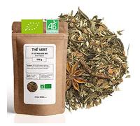 Thé Vert bio Basilic Réglisse - 100g (40 tasses) - Thé en vrac 100% agriculture biologique - Mes-Thés