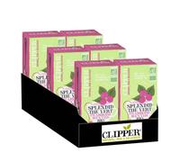 Thé Vert Bio Clipper Framboise Menthe - 6 boites - 120 sachets