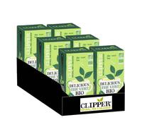 Thé Vert Bio Clipper Vert Nature - 6 boites - 120 sachets