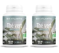 Thé Vert Bio extrait - Camellia sinensis - 400 mg - EGCG - 200 Comprimés (Lot de 2)