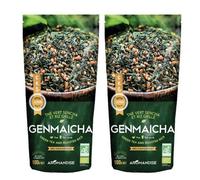 Thé vert bio japonais Genmaicha - Sencha & riz grillé 200 g Aromandise