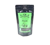 Thé vert BIO menthe-citron "Mojito", sac de 15 sachets pyramides de 3 gr