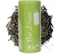 Thé Vert Bio Sencha-Boite Métal Vrac 90 G-Sans Pesticides-Sencha Japonais-Frais & Parfumé-Thé D`Asie-Origine Chine-& Infusion-Glacé Ou Chaud