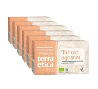 Thé Vert Bio Terra Ética Agrumes Sri Lanka - 6 boites - 120 sachets