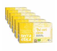 Thé Vert Bio Terra Ética Citron Sri Lanka - 6 boites - 120 sachets