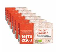 Thé Vert Bio Terra Ética Guarana Citronnelle Sri Lanka - 6 boites - 120 sachets
