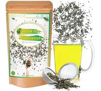 Thé vert BODYBLOOMS, infusion spéciale Gunpowder - Origine chinoise, caractère unique, minceur, détoxifiant et drainant. Tisane aux herbes