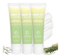 Thé Vert Creme Solaire Coreenne Pour Le Visage,Green Tea Korean Sunscreen,Taille Voyage,Protection Solaire Spf 50,Non Gras Et Sans Empreinte Blanche,Protection UV Quotidienne à Large Spectre (3)