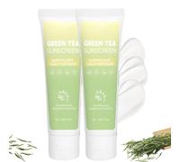 Thé Vert Creme Solaire Coreenne Pour Le Visage,Green Tea Korean Sunscreen,Taille Voyage,Protection Solaire Spf 50,Non Gras Et Sans Empreinte Blanche,Protection UV Quotidienne à Large Spectre (2)