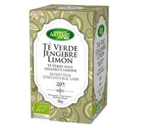 Thé vert gingembre + citron bio 20 sachets
