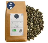 Thé Vert Gunpowder Bio - Thé Vegan en Vrac Riche en Caféine, 100% Naturel, Sans OGM - Agriculture Biologique - Fabrication Française - Sachet 1 kg (500 Tasses)