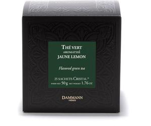 Thé vert Jaune Lemon- Boîtes 25 sachets Cristal / Les Thés Verts