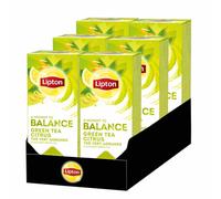Thé Vert Lipton Agrumes - 6 boites - 150 sachets