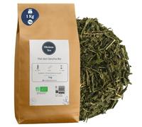 Thé Vert Sencha de Chine Bio - Thé Vegan en Vrac, 100% Naturel, Sans OGM - Agriculture Biologique - Conditionné en France - Sachet 1 kg (500 Tasses)