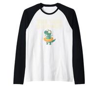The Vibe is in Shambles Dinosaur Mental Health Awareness Manche Raglan