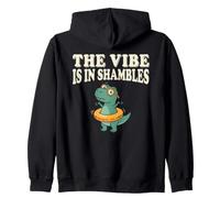 The Vibe is in Shambles Dinosaur Mental Health Awareness Sweat à Capuche