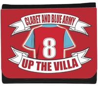 The Villa Football Shirt Team Money Gift Portefeuille à trois volets pour homme, Multicolore, M, Moderne