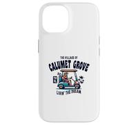 The Village of Calumet Grove Chariot de golf Design Coque pour iPhone 14