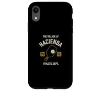The Village of Hacienda Pickleball Design vieilli Coque pour iPhone XR