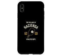 The Village of Hacienda Pickleball Design vieilli Coque pour iPhone XS Max