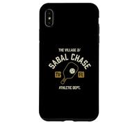 The Village of Sabal Chase Pickleball Design vieilli Coque pour iPhone XS Max
