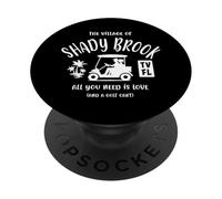 The Village of Shady Brook TV FL Chariot de golf Design PopSockets PopGrip Adhésif