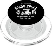 The Village of Shady Brook TV FL Chariot de golf Design PopSockets PopGrip pour MagSafe