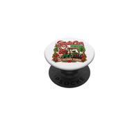 The Villages Florida SantaCon 2026 Chariot de Golf Noël PopSockets PopGrip Adhésif