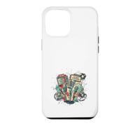 The Vintage Beat Music Extravaganza Microphone rétro Coque pour iPhone 12 Pro Max