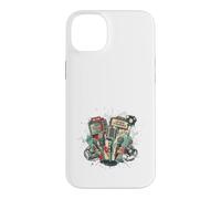 The Vintage Beat Music Extravaganza Microphone rétro Coque pour iPhone 14 Plus