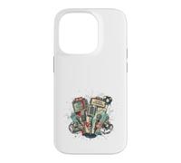 The Vintage Beat Music Extravaganza Microphone rétro Coque pour iPhone 14 Pro