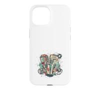 The Vintage Beat Music Extravaganza Microphone rétro Coque pour iPhone 15