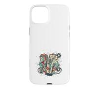 The Vintage Beat Music Extravaganza Microphone rétro Coque pour iPhone 15 Plus