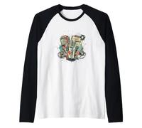 The Vintage Beat Music Extravaganza Microphone rétro Manche Raglan