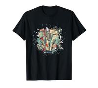 The Vintage Beat Music Extravaganza Microphone rétro T-Shirt