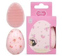 The Vintage Cosmetic Company Brosse démêlante vintage rose pour femmes et filles, brosse à cheveux ergonomique avec finition rose pour le coiffage et un usage quotidien
