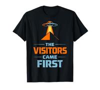 The Visitors Came First OVNI Pyramide Ancient Alien T-Shirt
