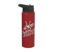 The Voice Logo Stainless Steel Insulated Water Bottle