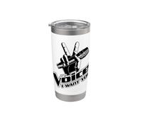 The Voice One Color Logo Gobelet isotherme en acier inoxydable double paroi