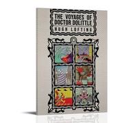 The Voyages of Doctor DolittleThe Original 1922 Edition with Actual Poster Peinture décorative Toile Art mural Salon Poster Chambre Peinture d'art mural Impression d'image Moderne Décoration de