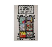 The Voyages of Doctor DolittleThe Original 1922 Edition with Actual Poster Peinture décorative Toile Art mural Salon Poster Chambre Peinture d'art mural Impression d'image Moderne Décoration de