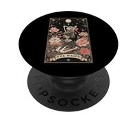 The Waifu Anime Manga Japanese Girl Tarot Card Squelette PopSockets PopGrip Adhésif
