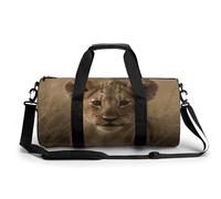The Waiting Lion Cub Sac de sport résistant à l'eau léger pour homme et femme Blanc 45 cm/22,9 cm/22,9 cm, blanc, 17.7in/9in/9in