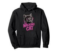 The Walking Cat - Chat Zombie Amusant de Grunge Sweat à Capuche