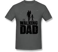 The Walking Dad Father's Child Family T Shirt Graphic Top Tee Camiseta Short-Sleeve Men T-Shirt Manches Courtes(Small)